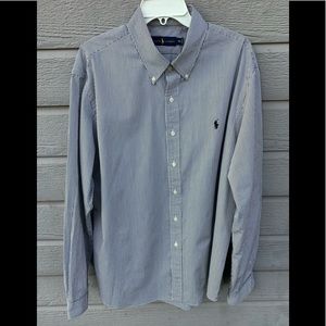 Ralph Lauren Blue And White Shirt Sz XXL